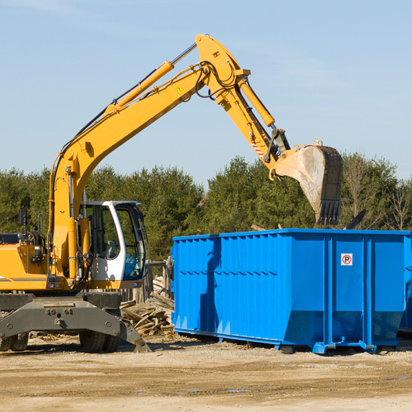 can i rent a residential dumpster for a construction project in Calhan